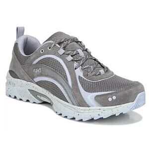 Ryka Women’s 9 M Gray Purple Sky Walk Trail Lace Up Hiking Shoes Suede Accents